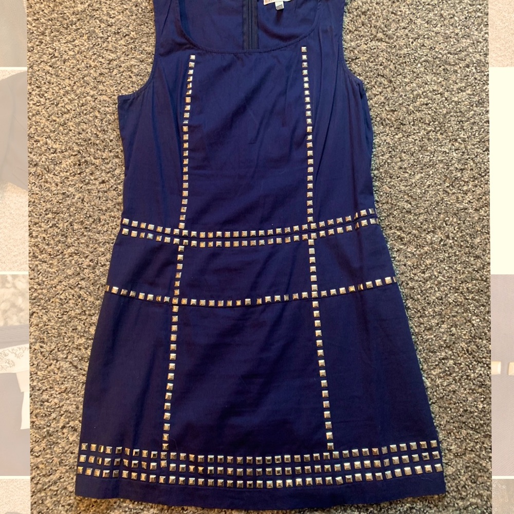Do and Be silver studded blue summer dress
